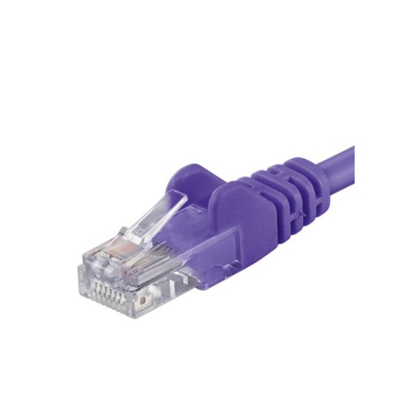 UTP пачкорд кабел RJ45-RJ45 категория 6, 3m, лилав, плътна мед, 26AWG