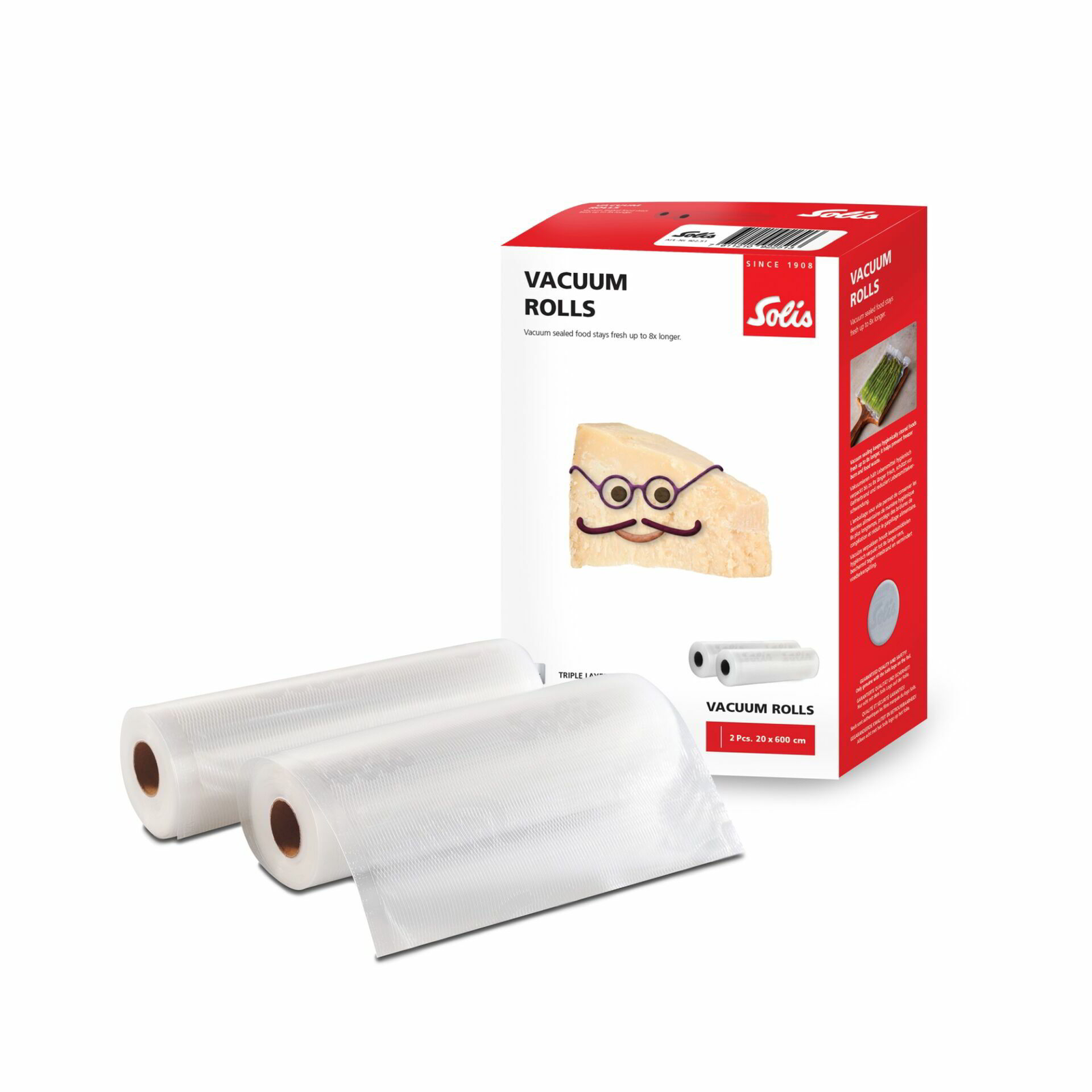 Solis S0108 Vac Rolls Vákuum csomagoló tekercs 20cm x 60m 2db (S0108)