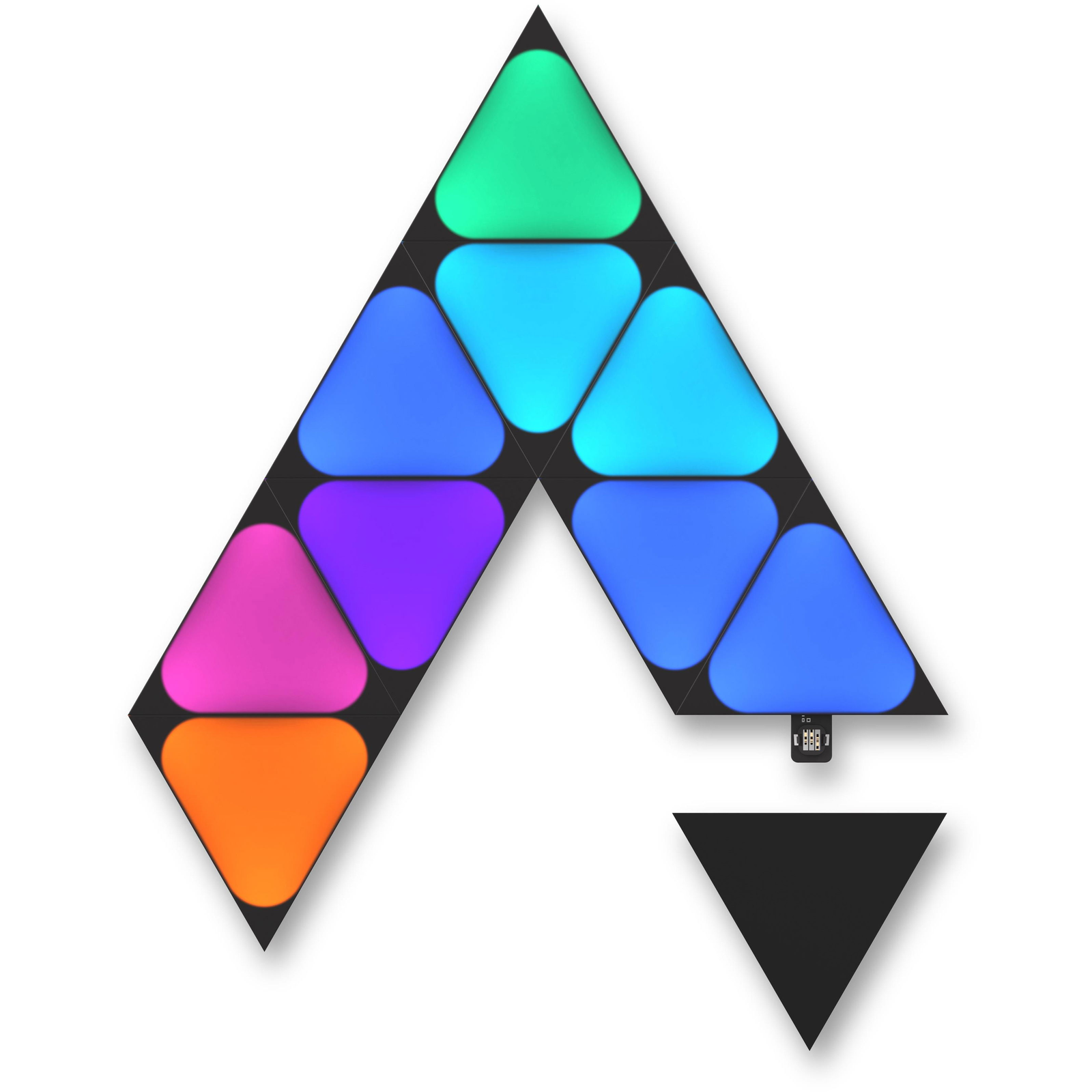 Nanoleaf Shapes Black Mini Triangles Expansion Pack 10PK (NL48-1101TW-10PK)
