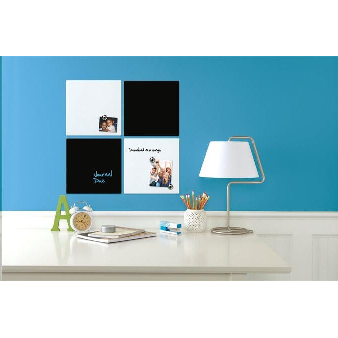 Rexel Üzenőtábla, mágneses, írható, fekete, 36x36 cm (VN3774, 1903774) (VN3774, 1903774)