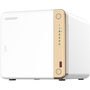 QNAP TS-462-4G úložný server NAS Tower Připojení na síť Ethernet Bílá N4505