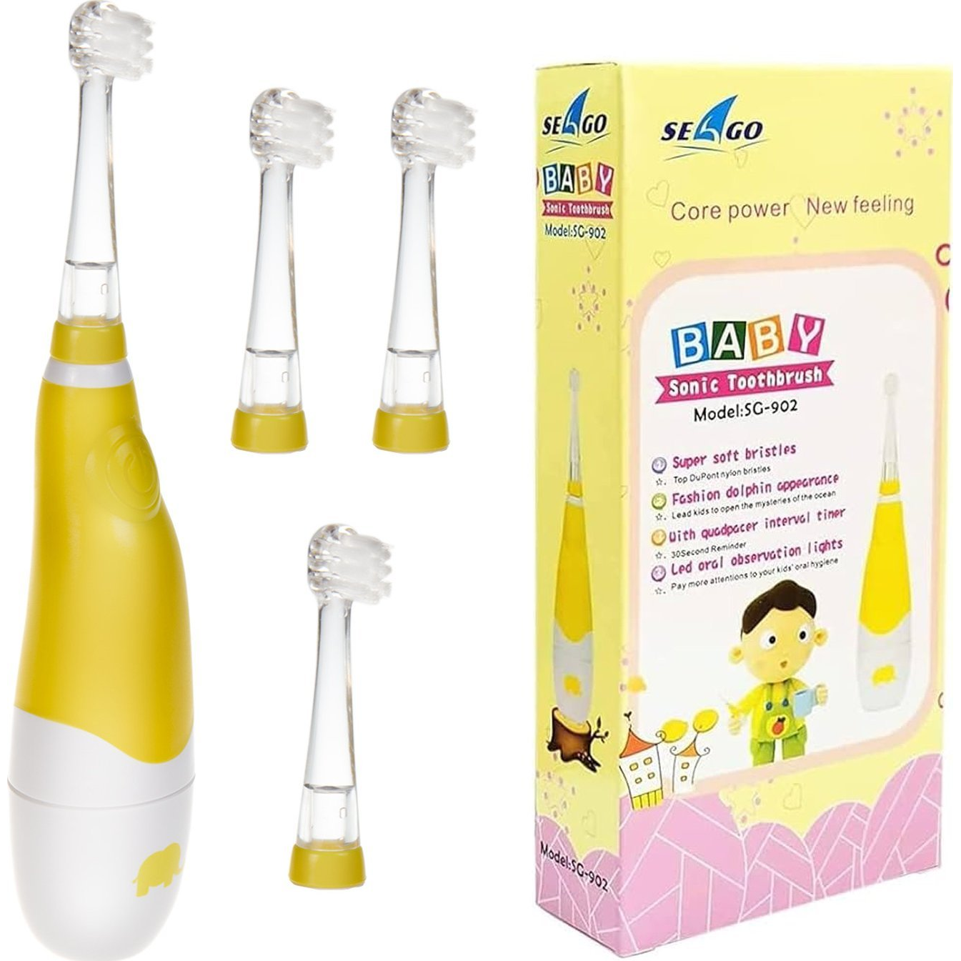 Seago SG-902 elektromos fogkefe sárga