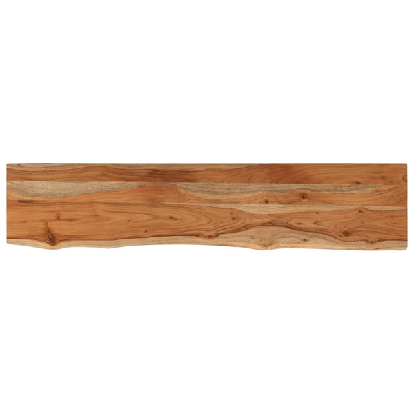 Raft perete 120x20x2,5cm dreptunghiular lemn acacia margine vie