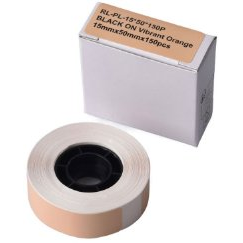 G&G Etikettenrolle (150 Einzeletiketten 15 x 50mm) Orange