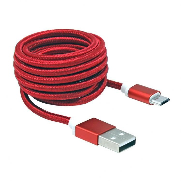 Sbox AM-MICRO-15R USB-Micro USB kábel 1,5m Piros (USB AM-MICRO-15R)