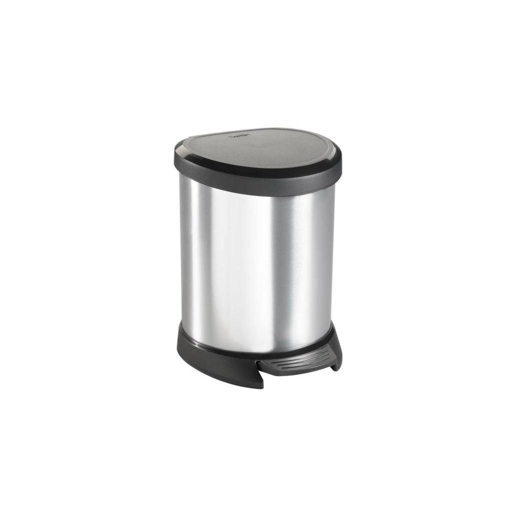 Curver pedálos szemetes fémhatású 5l (185376) (C185376)