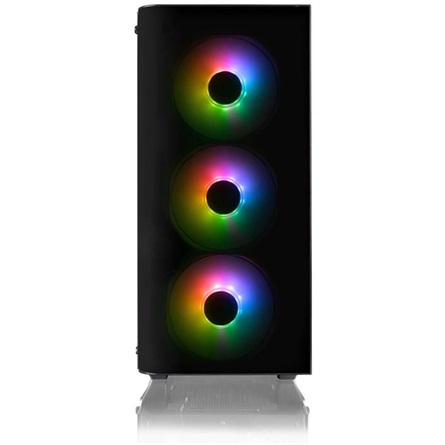 Thermaltake view 21 закалено стъкло rgb plus edition незахранван atx компютърен корпус черен