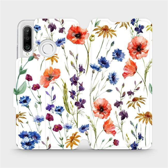 Flip case for mobile Huawei P30 Lite - MP04S Luční kvítí (5903516766925)