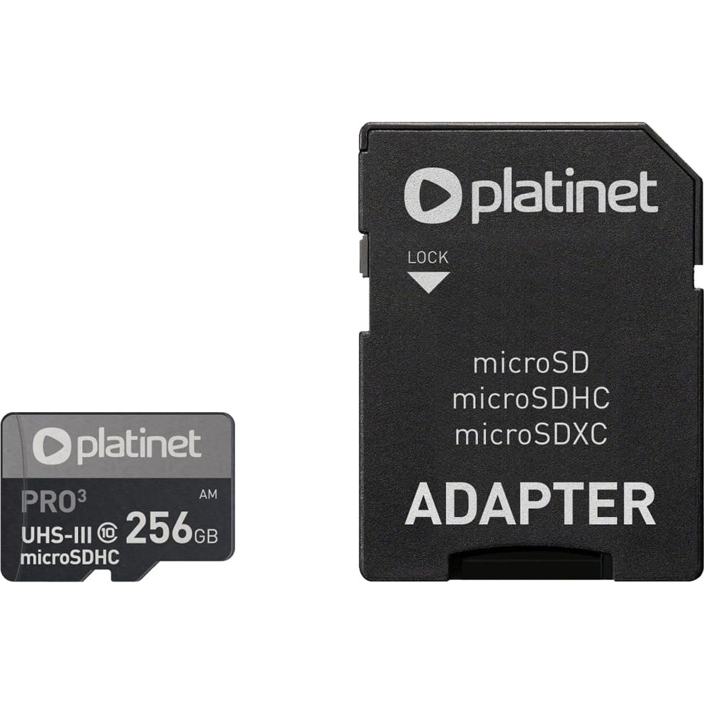 Карта памет Platinet Pro microSDHC 256 GB — PMMSDX256UIII