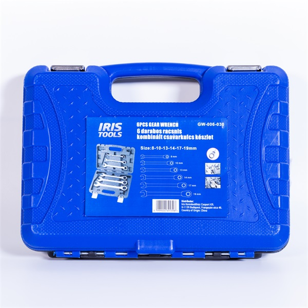 IRIS TOOLS GW-006-030 6 darabos racsnis kombinált csavarkulcs készlet (GW-006-030)