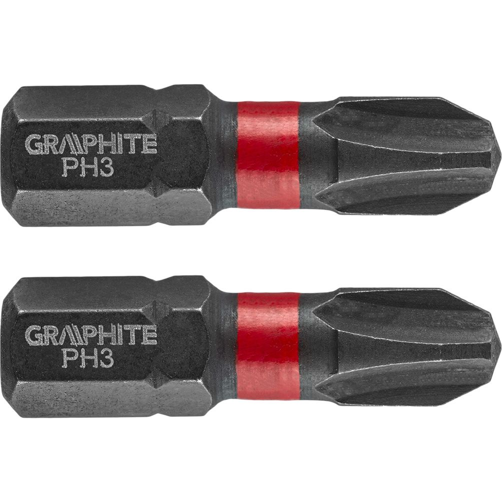 GRAPHITE 56H502 Torziós Ütvecsavarozó Bit PH3X25mm, 2db (56H502)