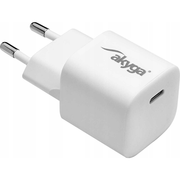 Akyga AK-CH-22 USB-s töltőkészülék 25 W Beltér Kimeneti áram (max.) 3 A 1x USB-C® Kimenetek száma: 1 x