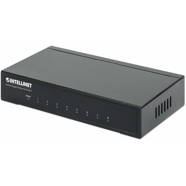 Intellinet 530347 netværksswitch Gigabit Ethernet (10/100/1000) Sort