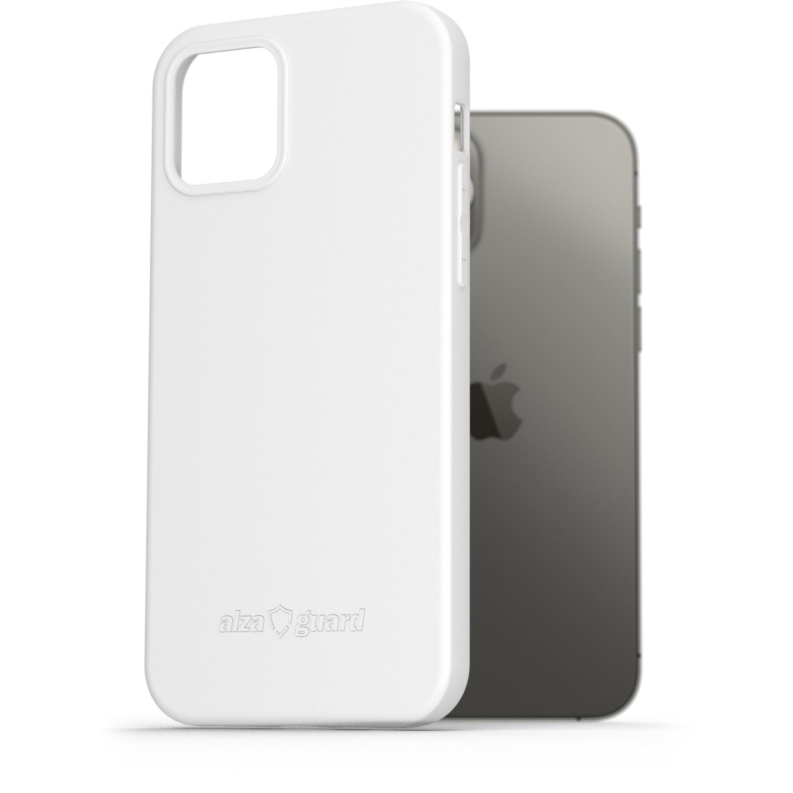 AlzaGuard Matte iPhone 12/12 Pro fehér TPU tok (AGD-PCT10W)