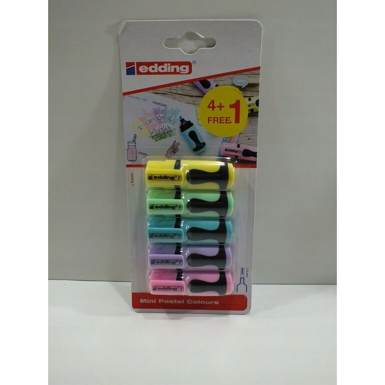 Viacfarebný zvýrazňovač Edding 5 ks