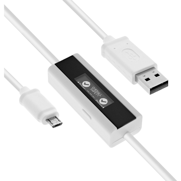 InLine 66761 cavo USB USB A Micro-USB B Bianco
