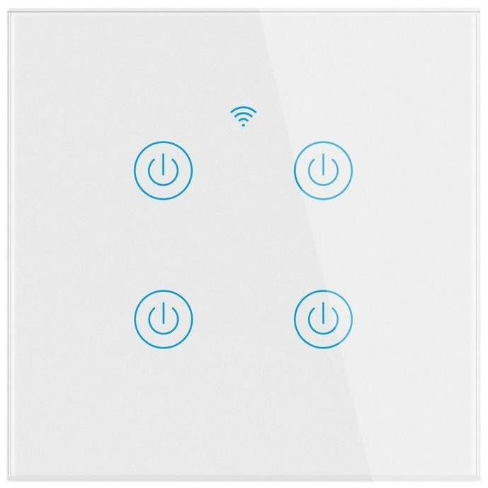 Surtep Tuya Smart DS-101BW-4 gombos villanykapcsoló, fehér (8595706914727)