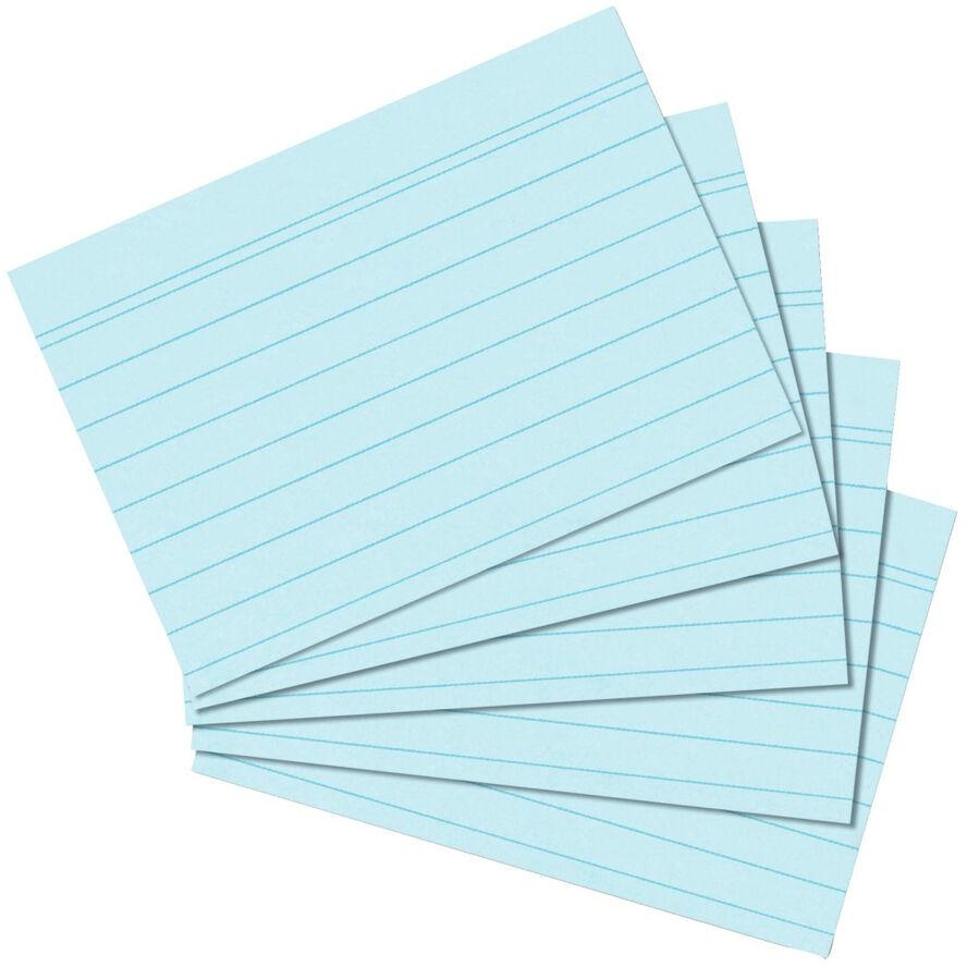 Herlitz Karteikarte A6 liniert blau 100er Packung (10836203) (10836203)