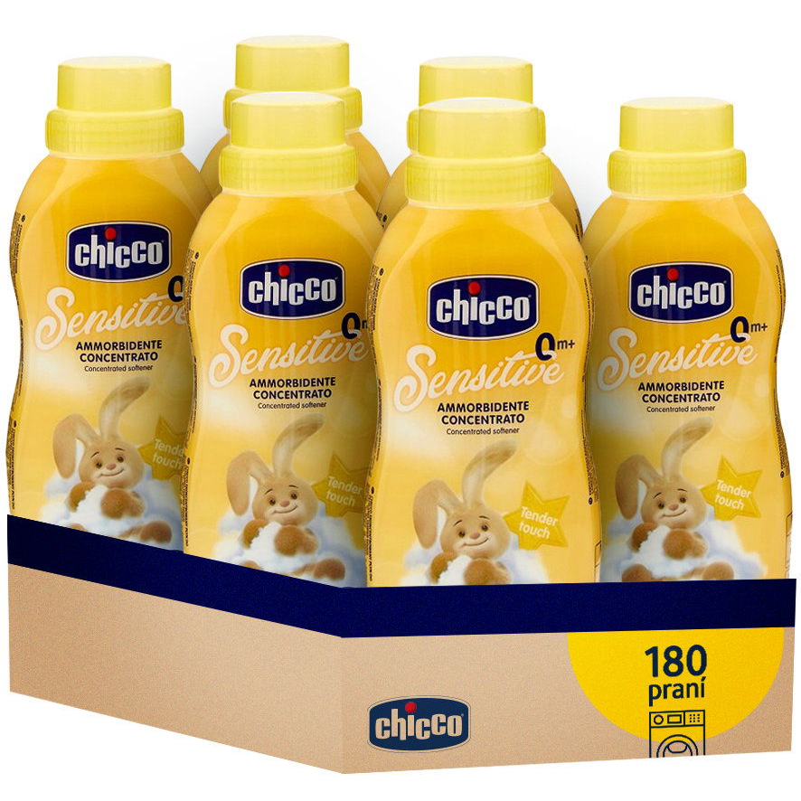 CHICCO Gyengéd érintés 6 × 750 ml (180 mosás) (28058664122336)