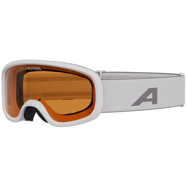 Juniorské lyžařské brýle Alpina Piney 2.0 White Matt - Sklo Oranžové S2