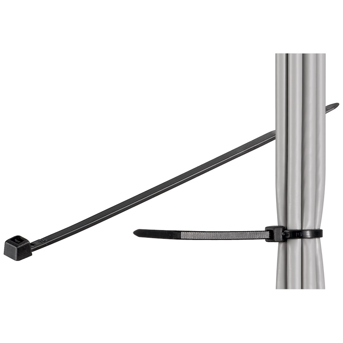 Goobay 17068 Gyorskötöző - Fekete (100db/csomag) (17068)