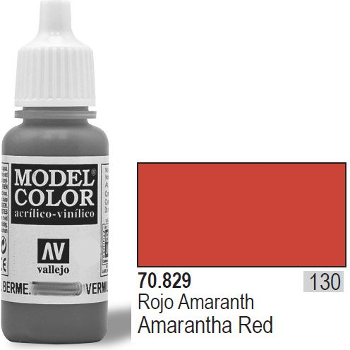  Vallejo Farba Nr130 Amaranth Red 17ml - 70829