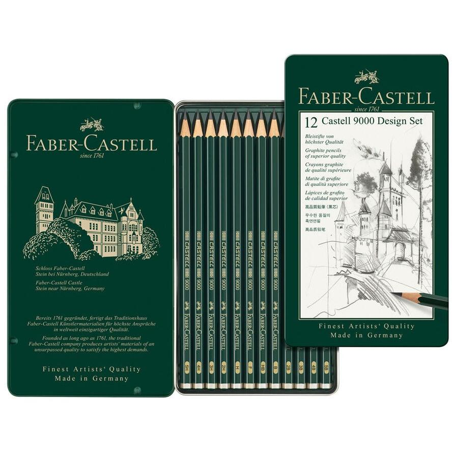 Faber-Castell Castell Design 9000 Grafitceruza készlet (12 db / csomag) (119064)