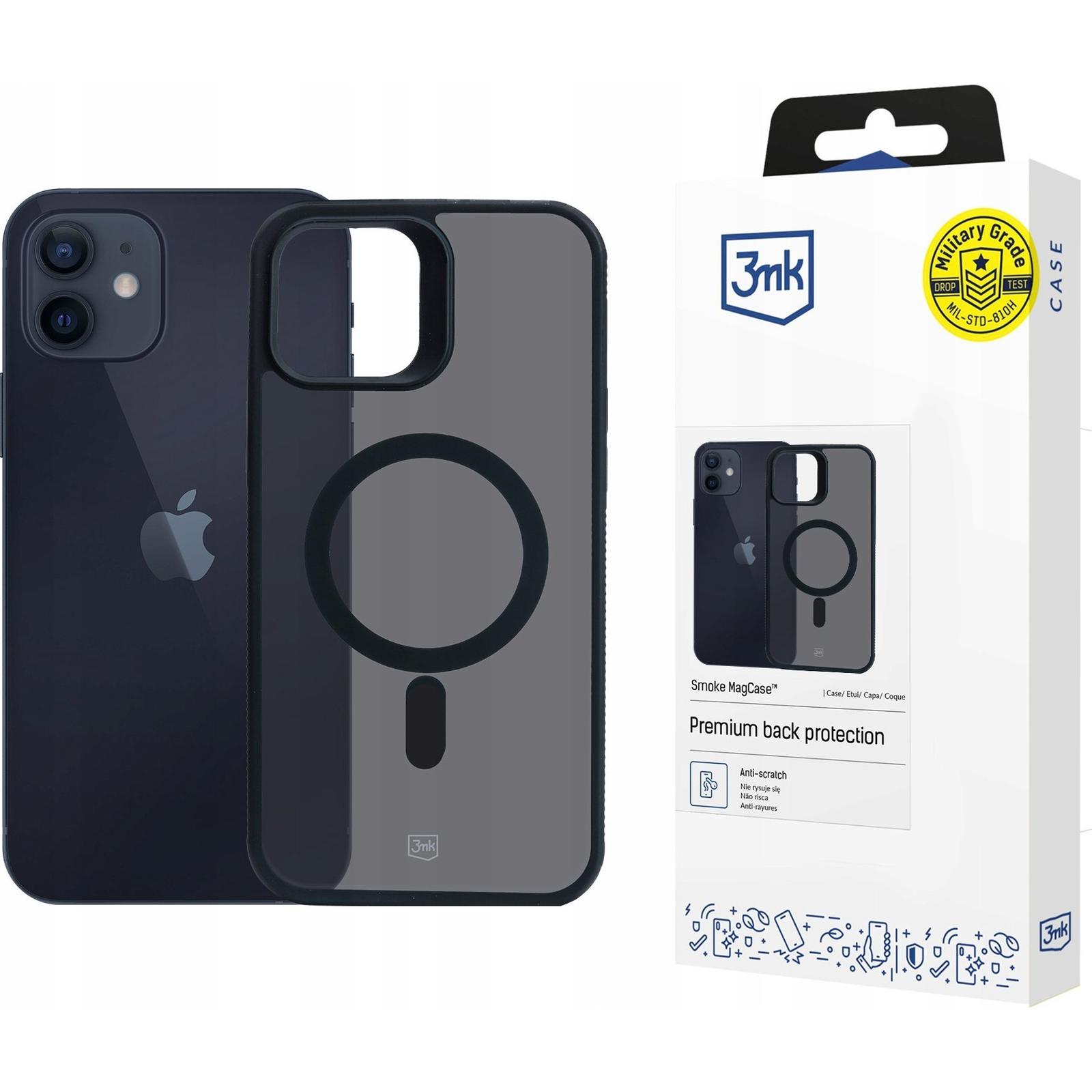 3mk Smoke MagCase Apple iPhone 12/12 Pro (5903108563673)