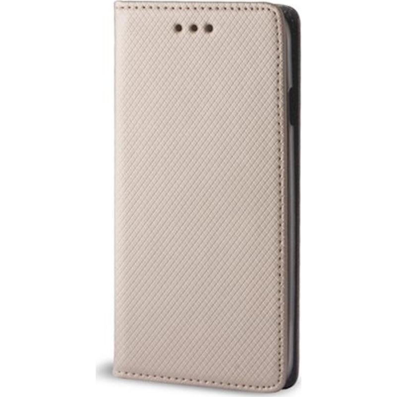 Smart Magnet Apple iPhone 13 Pro Max Oldalra Nyíló Mágneses Könyv Tok Szilikon Belsővel Arany (5900495937179)