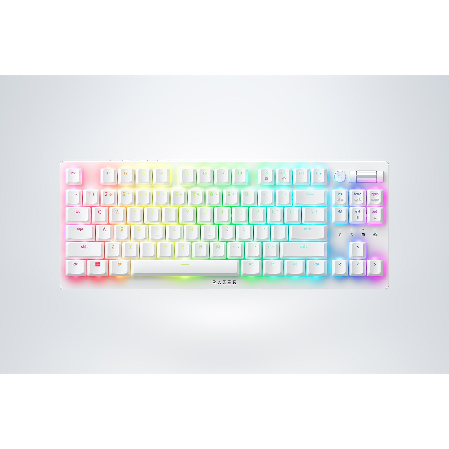 Клавиатура Razer DeathStalker V2 Pro Tenkeyless — RZ03-04373500-R3M1, американска подредба, бяла
