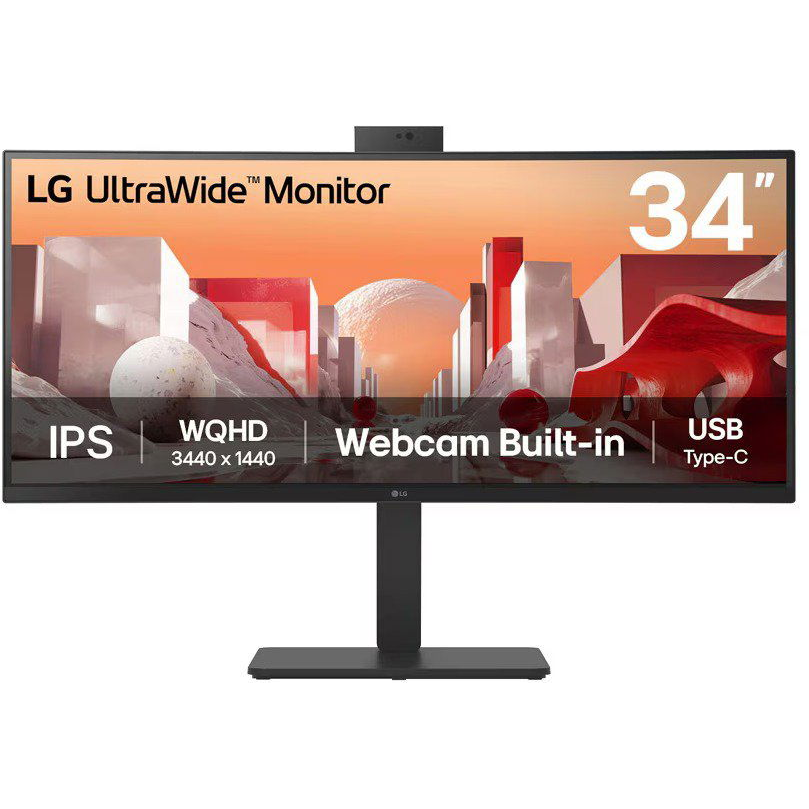 LG 34BA85QE-B 34" UltraWide ívelt monitor 3440x1440