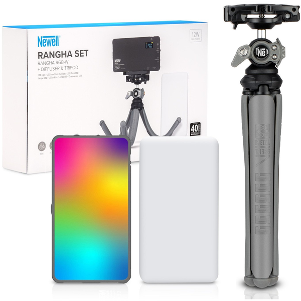 Sada Newell Rangha Set - RGB-W LED lampa Rangha s difúzorom a statívom