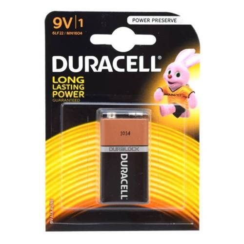 Alkalická baterie Duracell 9V (6F22) 1 ks