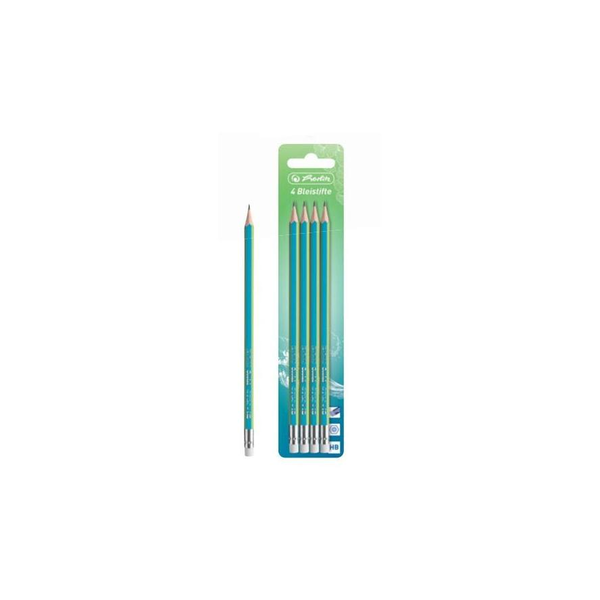 Herlitz Bleistifte GREENline HB Holz  4 Stück Blister