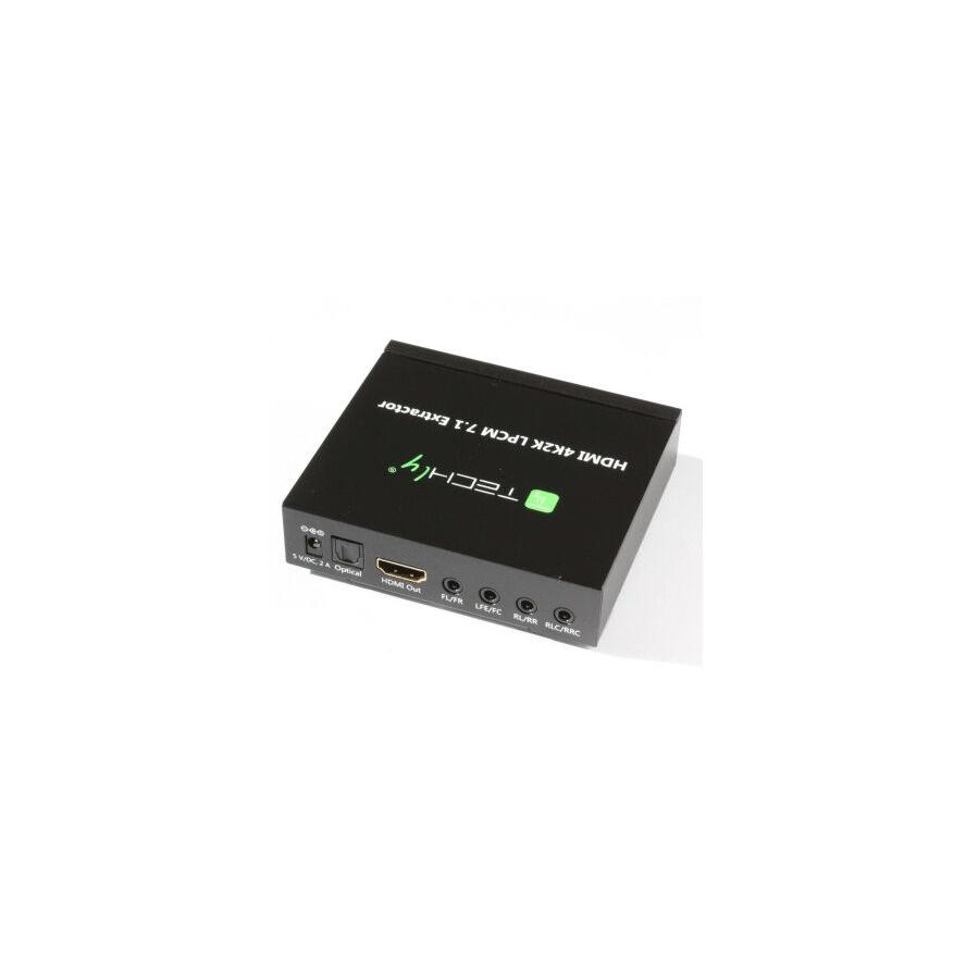 Techly IDATA HDMI-EA74K audió konverter Fekete (IDATA-HDMI-EA74K)