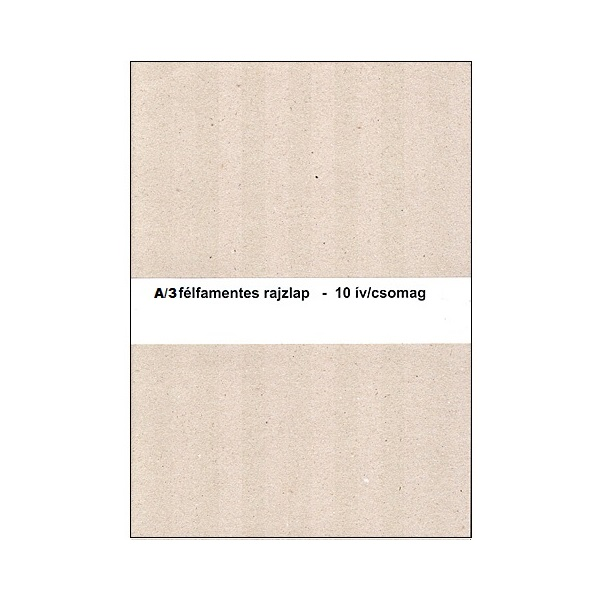 A3 félfamentes 10db/csomag rajzlap (P0018-2016)