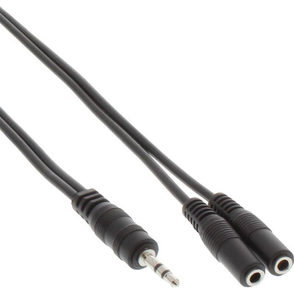 InLine 99300A cavo audio 3.5mm 2 x 3.5mm Nero