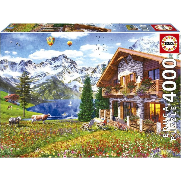 Educa 4000 db-os Puzzle - Faház Az Alpokban 19568