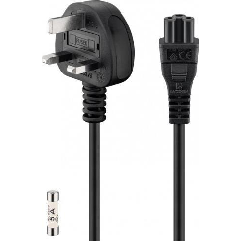 Kabel zasilający ACC Power cable 1.8m, UK power plug > IEC C5 jack ( mickey) - 2-UK_IEC_5
