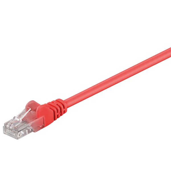 Intellinet Cat5e UTP, 3m netværkskabel Rød U/UTP (UTP)