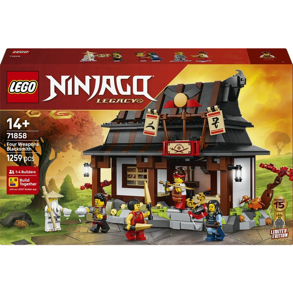 LEGO® Ninjago Négy Fegyver Kovácsműhely, 15. évforduló 71858