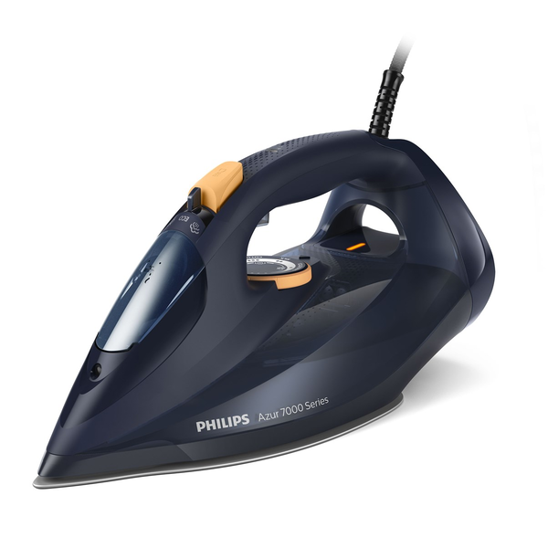 Philips 7000 series DST7060/20 strygejern Dampstrygejern SteamGlide Elite-strygesål 3000 W Blå, Gul