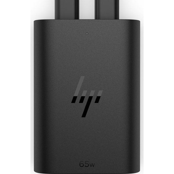 HP 65W GaN USB-C Laptop Charger strømadapter og vekselret Sort