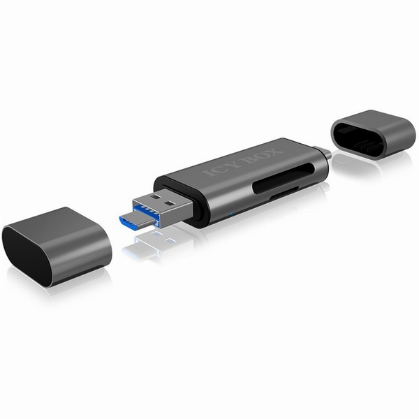 ICY BOX IB-CR200-C geheugenkaartlezer USB 2.0 Zwart