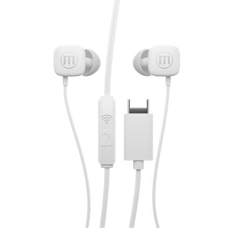 Слушалки Maxell SQUARE — MAX504853, бели