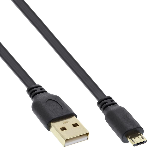 InLine 31720F cavo USB USB 2.0 USB A Micro-USB B Nero