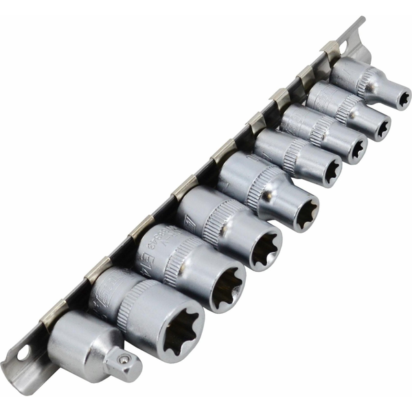  AWTools AWTOOLS ZESTAW NASADEK TORX 1/4" 3/8" E5-E16 - 9 CZĘŚCI