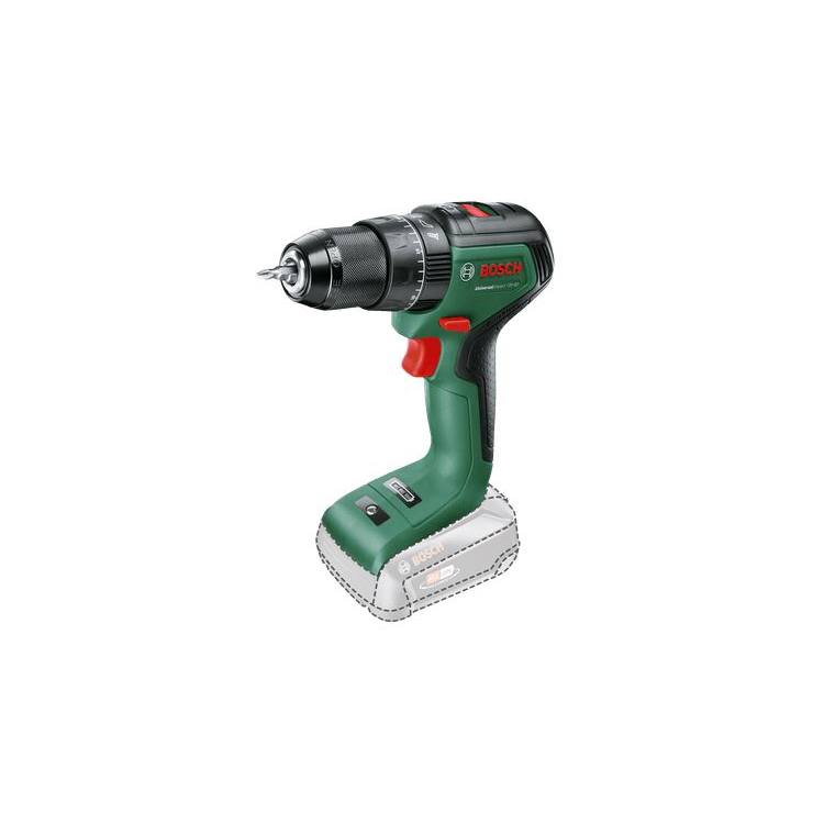 Bosch UniversalImpact 18V-60 akkus fúró-csavarozó akkumulátor és töltő nélkül (06039D7100) (06039D7100)