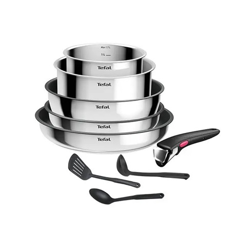 Súprava hrncov a panvíc so špachtľou TEFAL Ingenio Cook Eat 9 ks indukcia