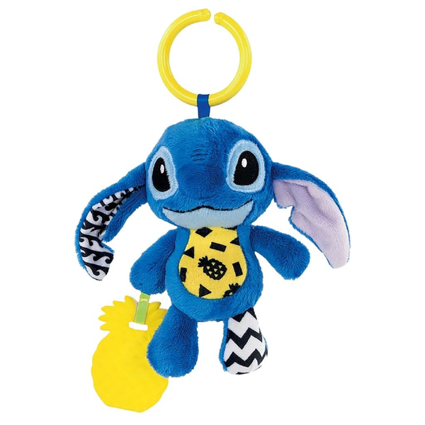 Clementoni Disney Baby Stitch Soft Rattle giocattolo da appendere per bambini